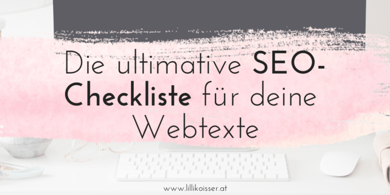 Die SEO-Checkliste für suchmaschinenoptimierte Webtexte