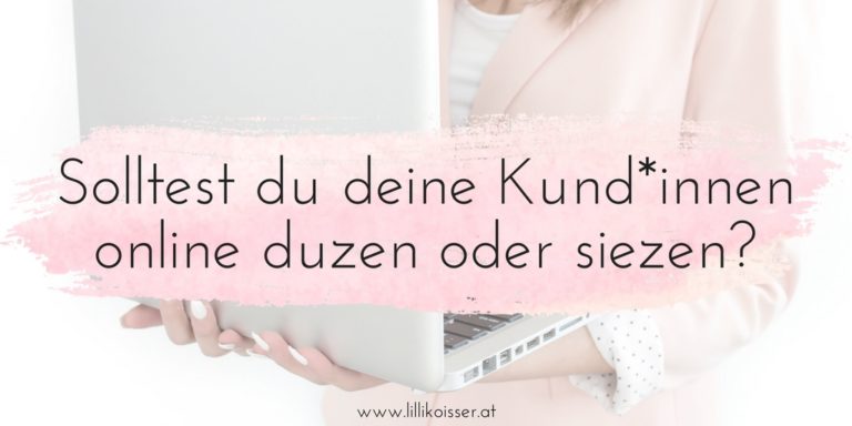 Website Du oder Sie