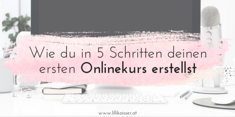 Onlinekurs erstellen