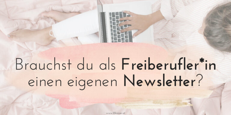 Du brauchst keinen Newsletter