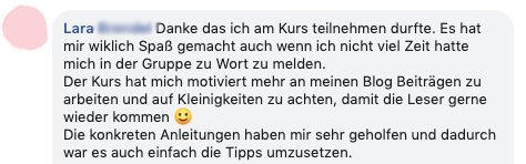 "Durch die konkreten Anleitungen war es einfach, die Tipps umzusetzen"