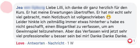 "Der Kurs hat meine Erwartungen übertroffen und mir echt sehr viel gebracht"