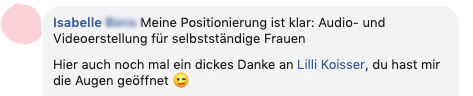 "Meine Positionierung ist klar, du hast mir die Augen geöffnet!"