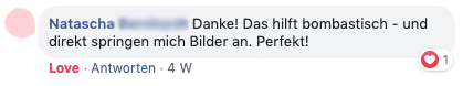 "Hilft bombastisch, perfekt"