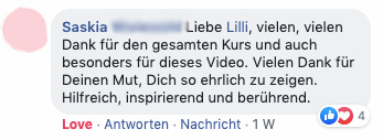 "Mutig, ehrlich, hilfreich, inspirierend und berührend"