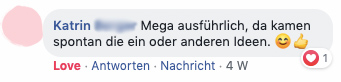 "Mega ausführlich und spontane Ideen bekommen"