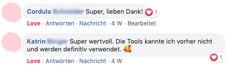 "Super wertvolle Tools"