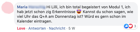 "Total begeistert und zig Erkenntnisse"