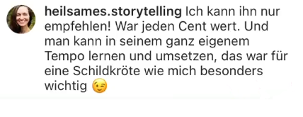 "Jeden Cent wert und im eigenen Tempo lernen und umsetzen"
